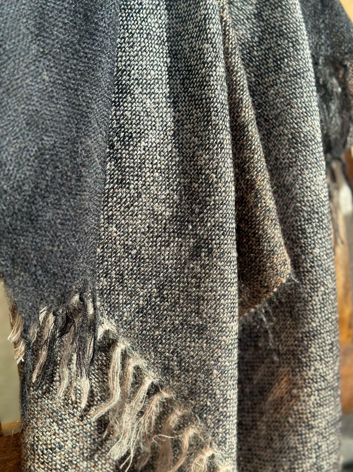 Woven-schwarz/blau-beige/grau