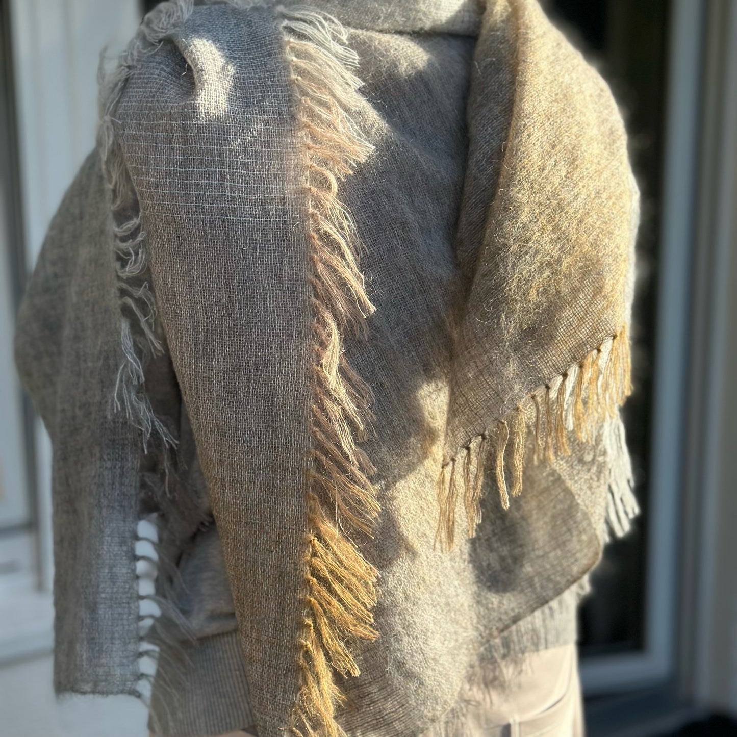 Woven-grau/beige