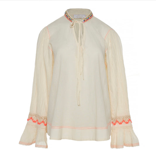 Rainbow Embroidery Blouse