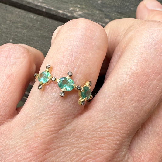 Aqua verde Ring